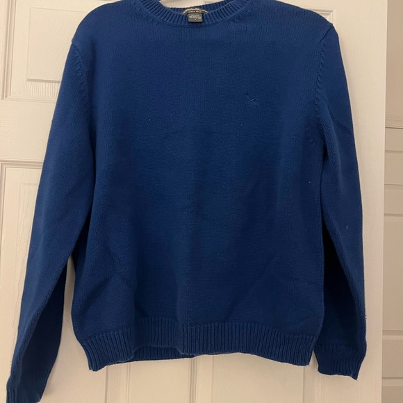 Eddie Bauer Men's Classic Blue Crewneck Sweater - Picture 1 of 4